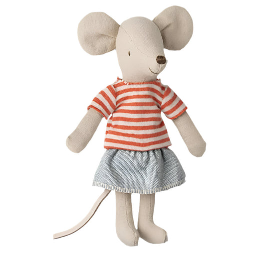 BIG SISTER MOUSE DOLL - RED STRIPE SHIRT