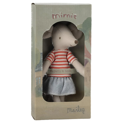 BIG SISTER MOUSE DOLL - RED STRIPE SHIRT