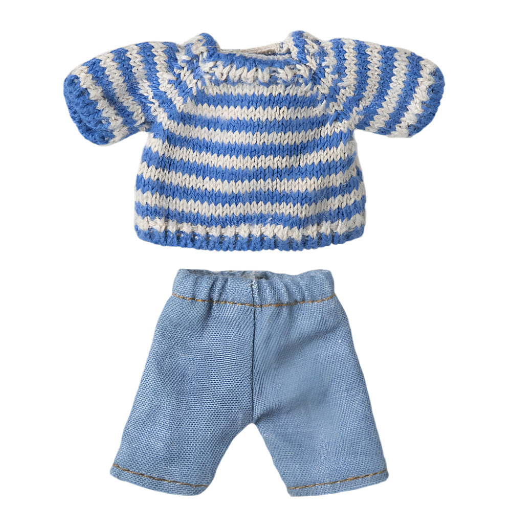 MAILEG KNITED STRIPE SWEATER AND PANT - BIG BROTHER