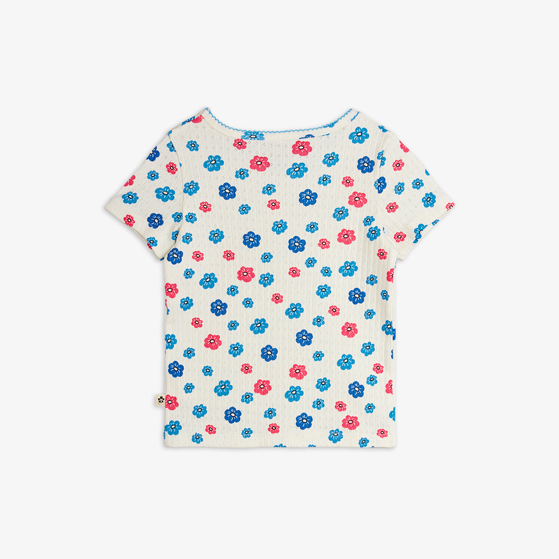 FLOWERS PICOT EDGE POINTELLE TEE
