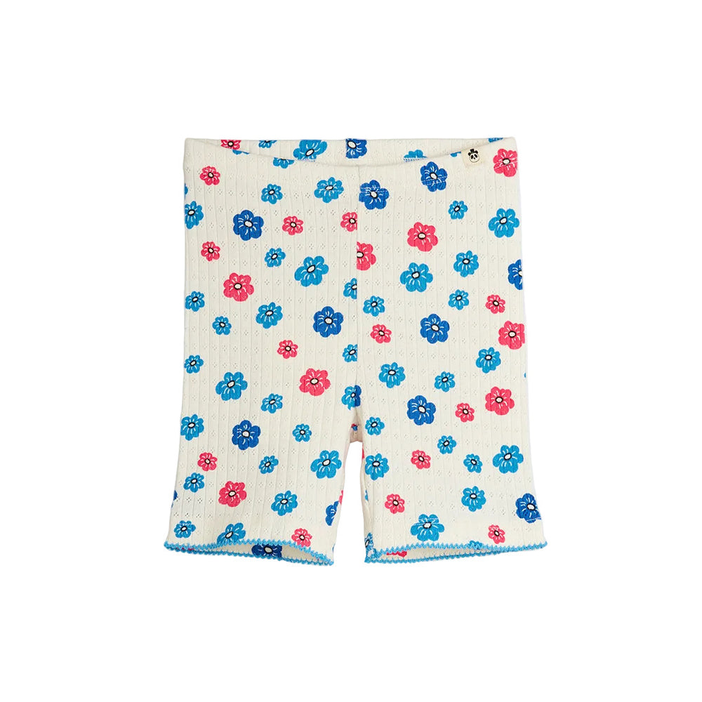 FLOWERS PICOT EDGE POINTELLE BIKE SHORTS