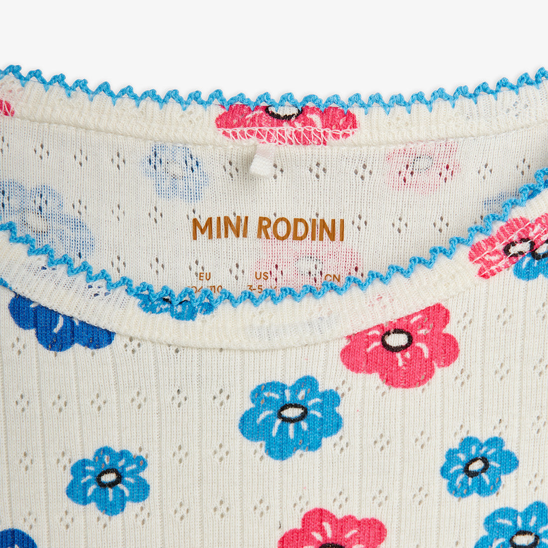 FLOWERS PICOT EDGE POINTELLE DRESS