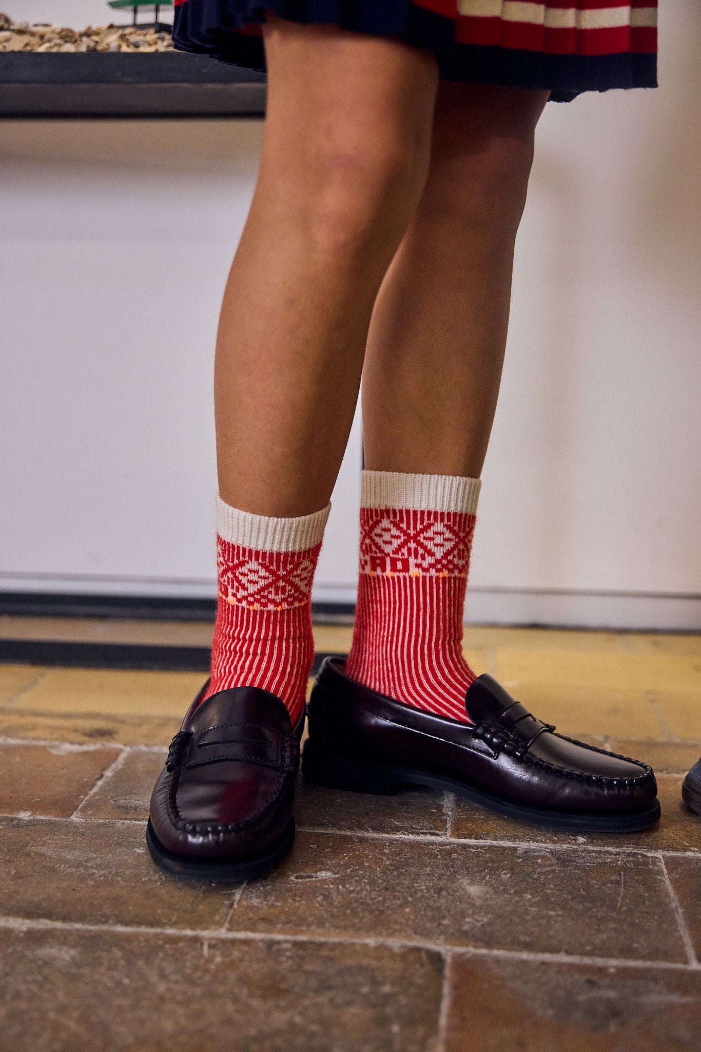 BONNY NORDIC SOCKS - FLUO RED