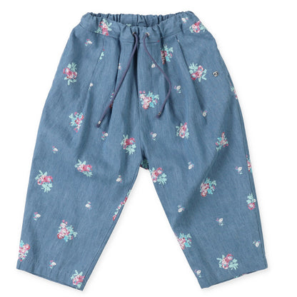 JAPANESE DEMIM FLORAL PANT