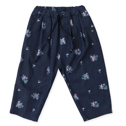 JAPANESE DEMIM FLORAL PANT