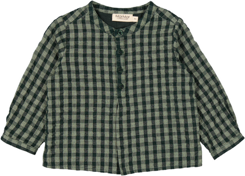 DABINA DARK LEAF CHECK BABY SHIRT