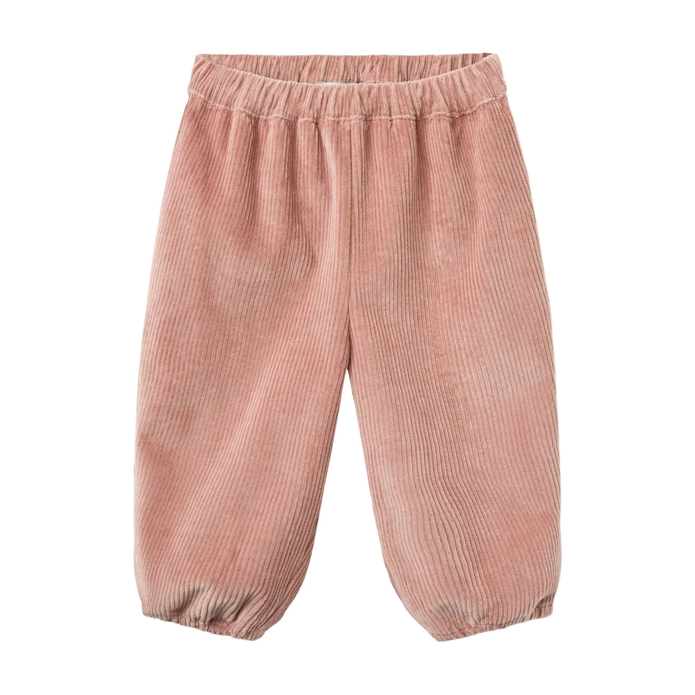 CORDUROY BABY JOGGERS - TEA ROSE