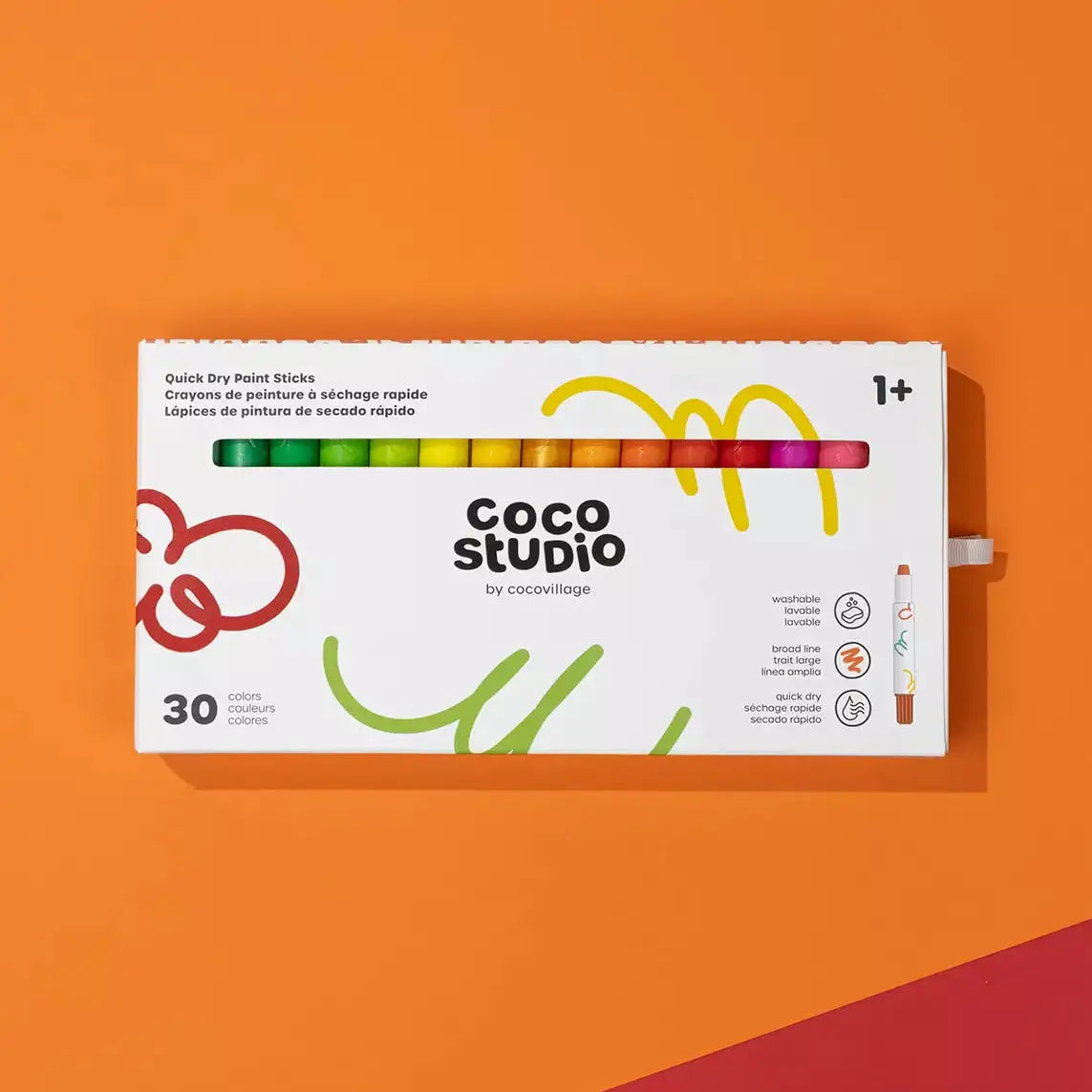 QUICK DRY PAINT STICK SET - 30 COLORS