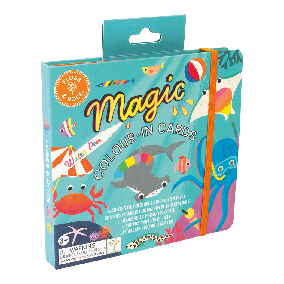 OCEAN MAGIC WATER COLORING CARDS