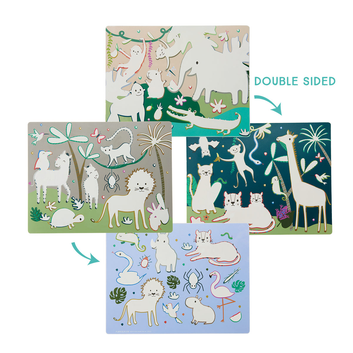 JUNGLE MAGIC WATER COLORING MATS