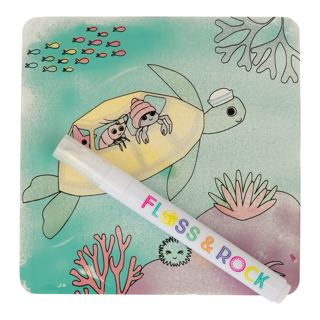 OCEAN MAGIC WATER COLORING CARDS