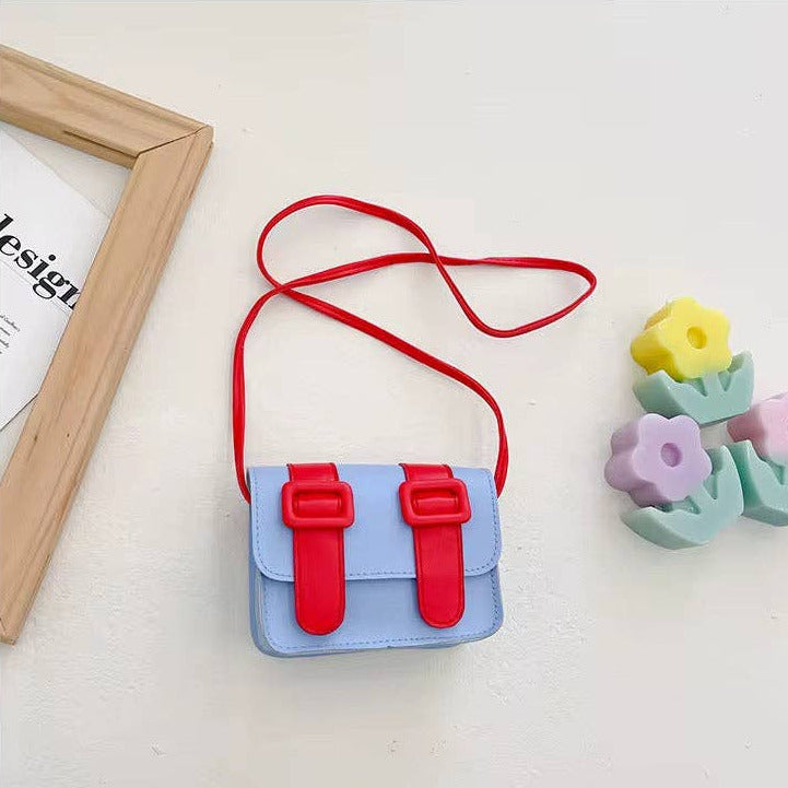 COLOR BLOCK SATCHEL PURSE