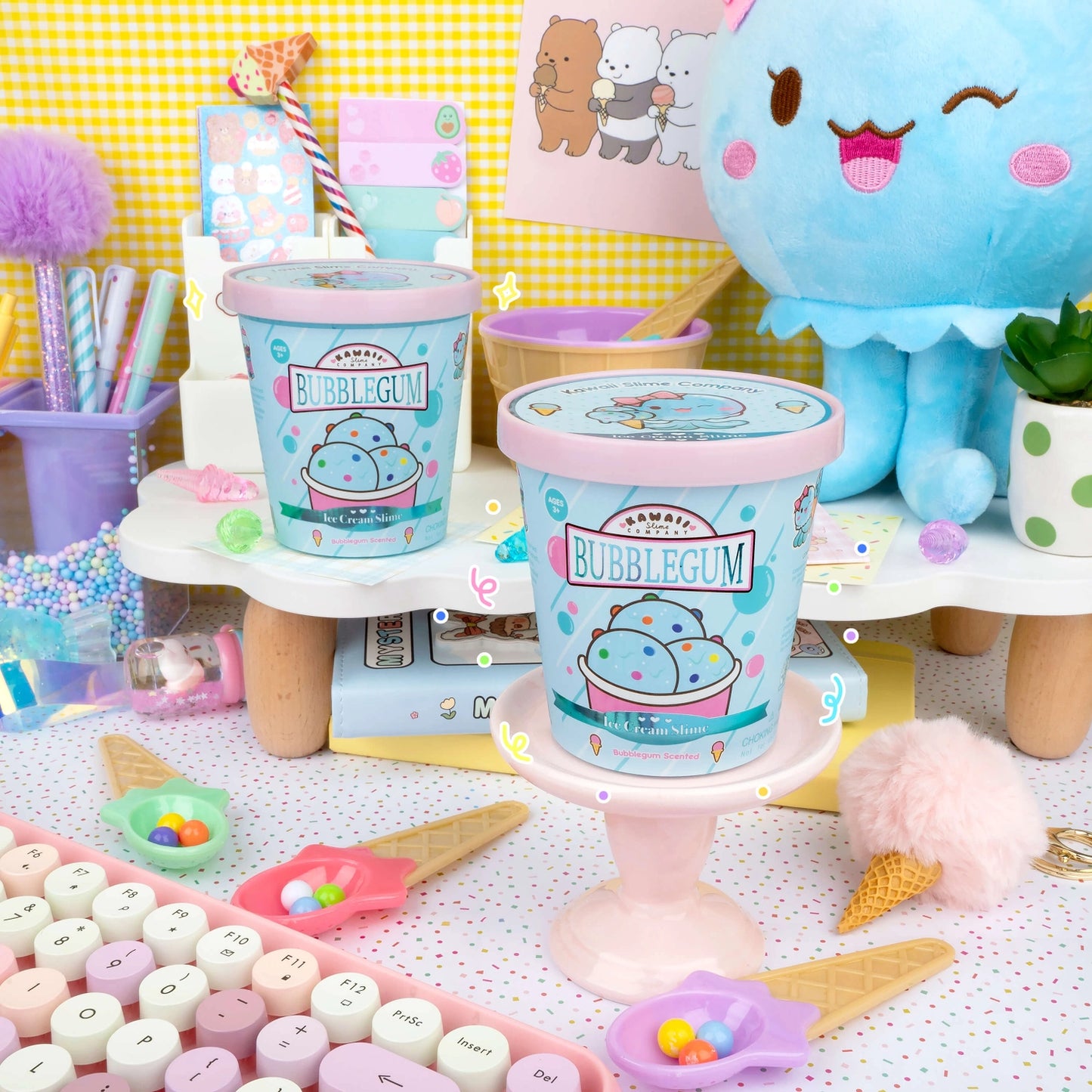 BUBBLEGUM CLOUD SLIME ICE CREAM PINT