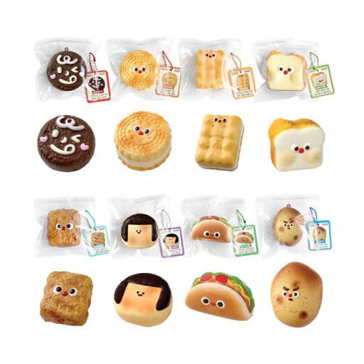 KOREAN SNACK SQUISHY KEYCHAIN  BLIND BOX