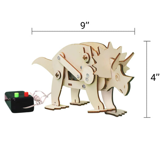 REMOTE CONTROL TRICERATOPS ROBOT DIY STEM KIT