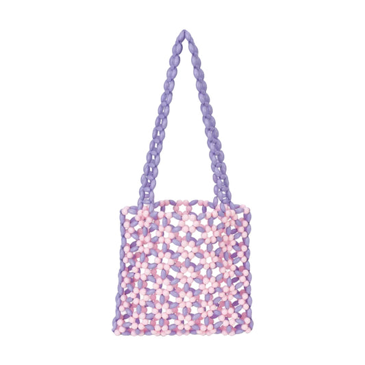 FLOWER CROSSBODY BEADED BAG