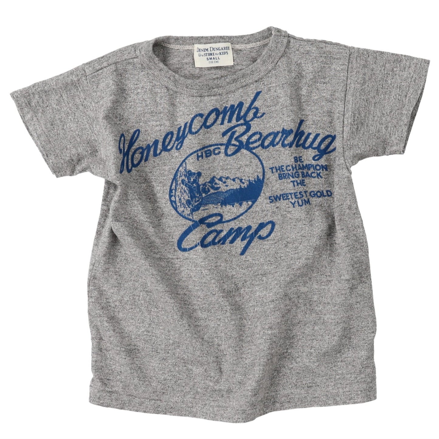 VINTAGE COTTON HONEYCOMB BEARHUG CAMP TEE