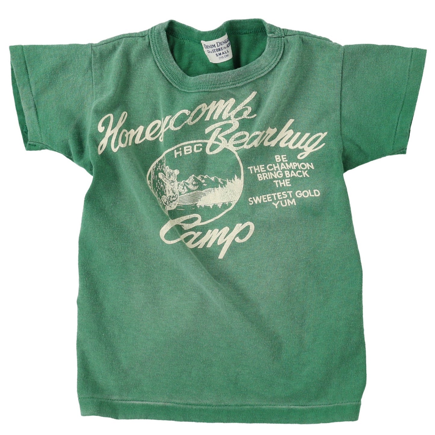 VINTAGE COTTON HONEYCOMB BEARHUG CAMP TEE