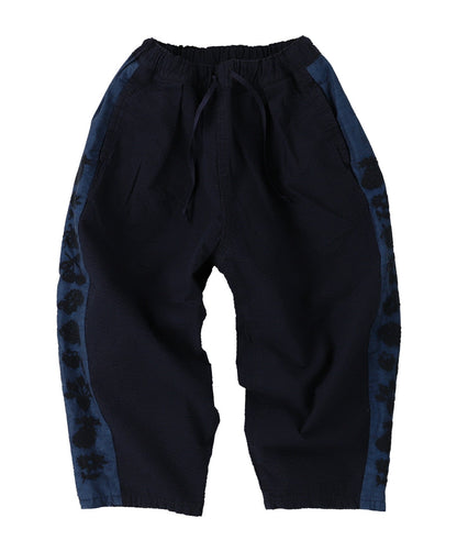 SEERSUCKER EMBROIDERED PANT