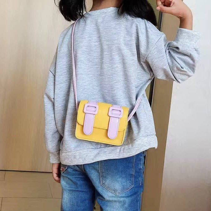 COLOR BLOCK SATCHEL PURSE