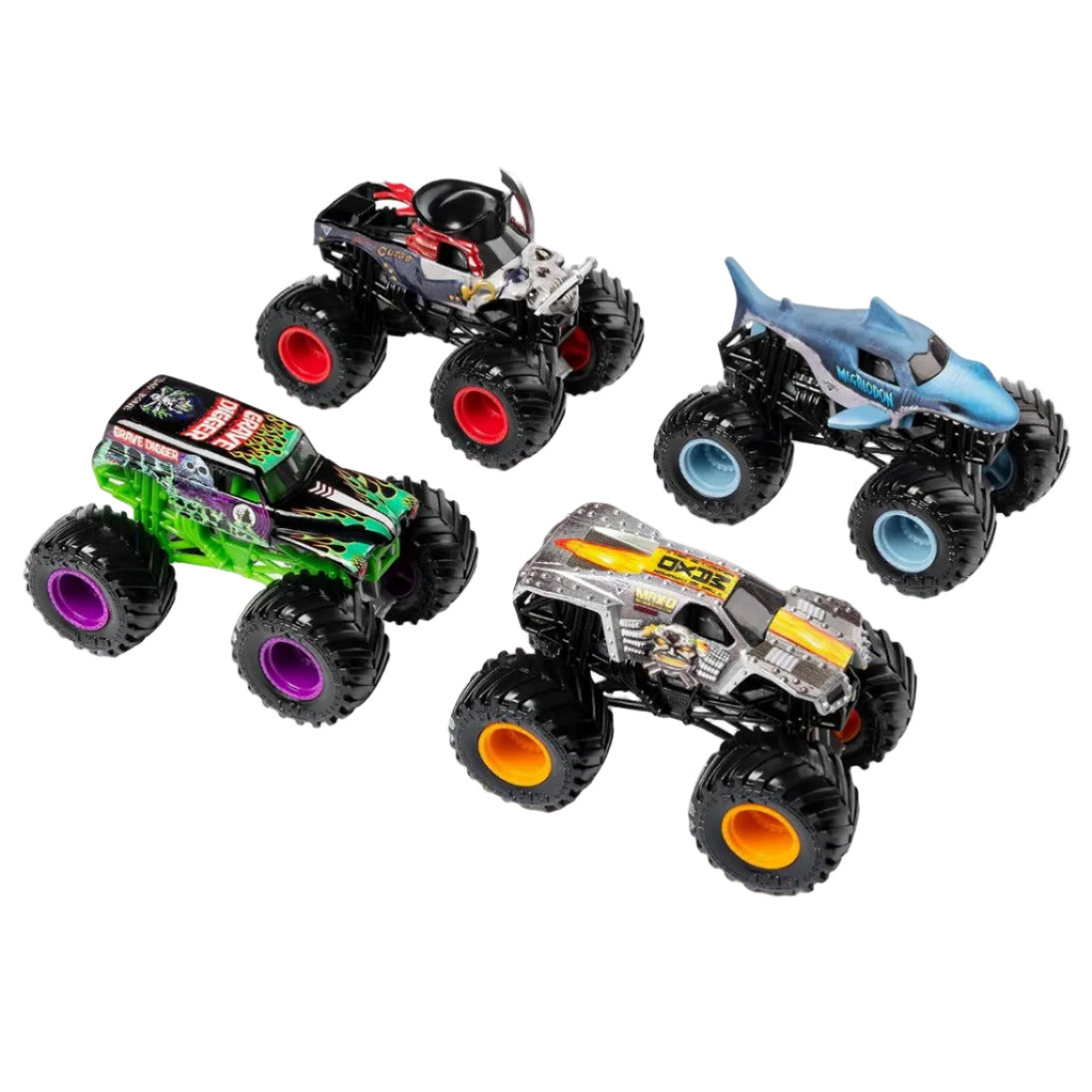 MONSTER JAM LAND VS SEA. 4 PACK