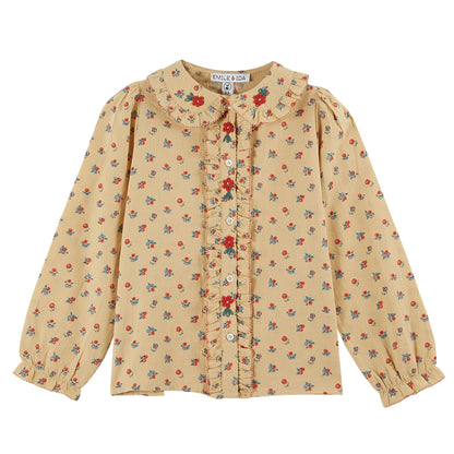 EMBROIDERED POPPY BLOUSE