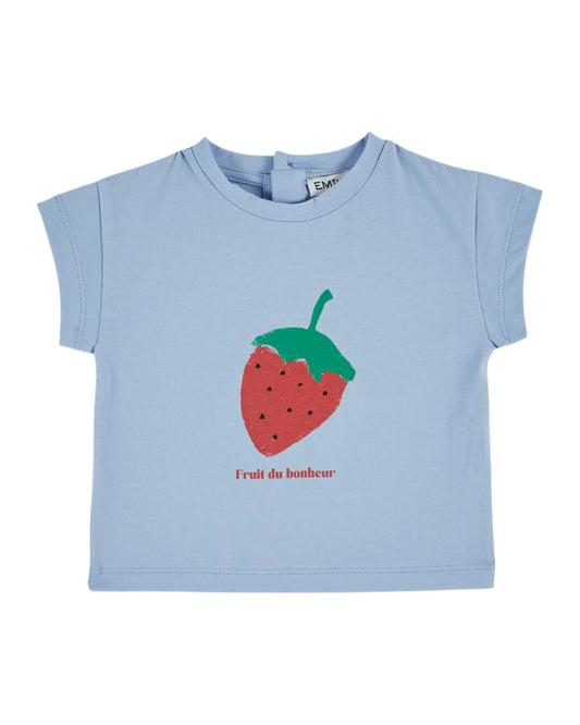 STRAWBERRY T SHIRT - BLUE