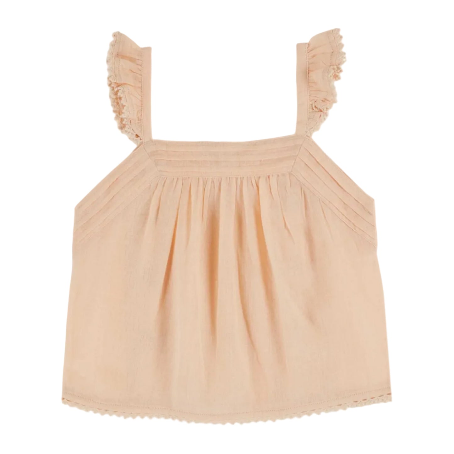 APRICOT CROCHETED BLOUSE