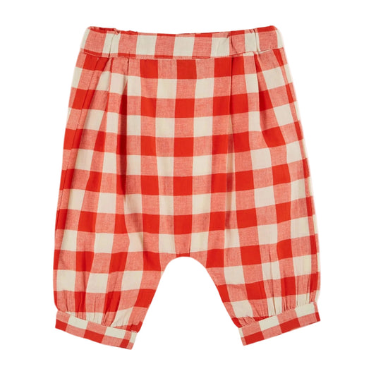 SAROUEL BEBE PANT - VICHY RED