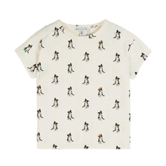 BORDER COLLIE BABY T SHIRT - CREAME
