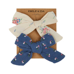 EMILE ET IDA BOW  BARETTE SET