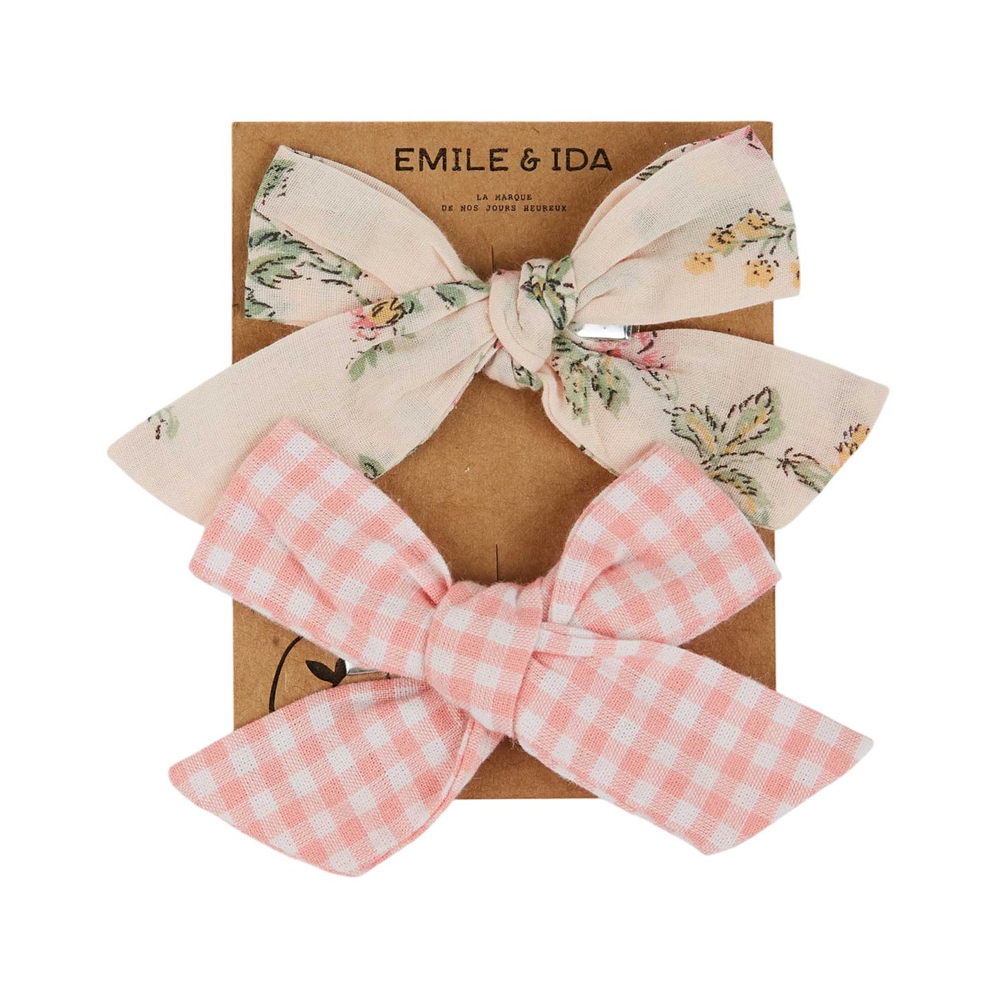 EMILE ET IDA BOW  BARETTE SET