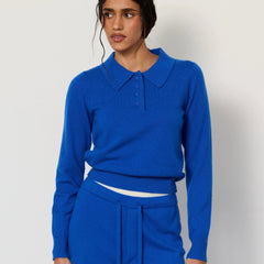 TOVE CASHMERE POLO - LAPIS