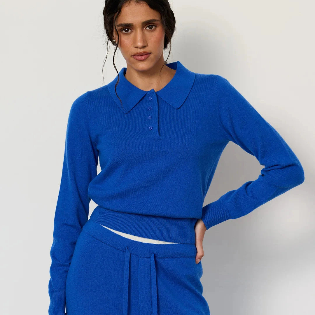TOVE CASHMERE POLO - LAPIS