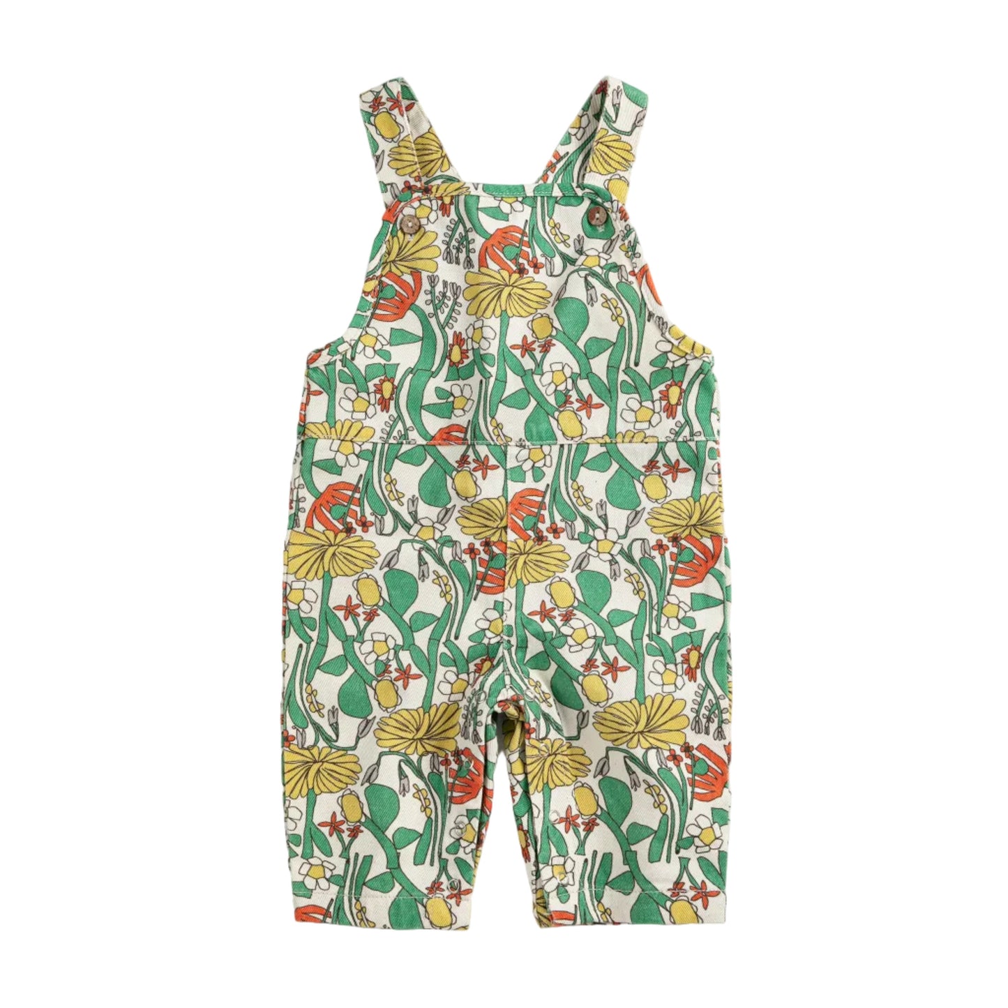 COLOR HERBALIST ALL OVER DUNGAREE OVERALLS