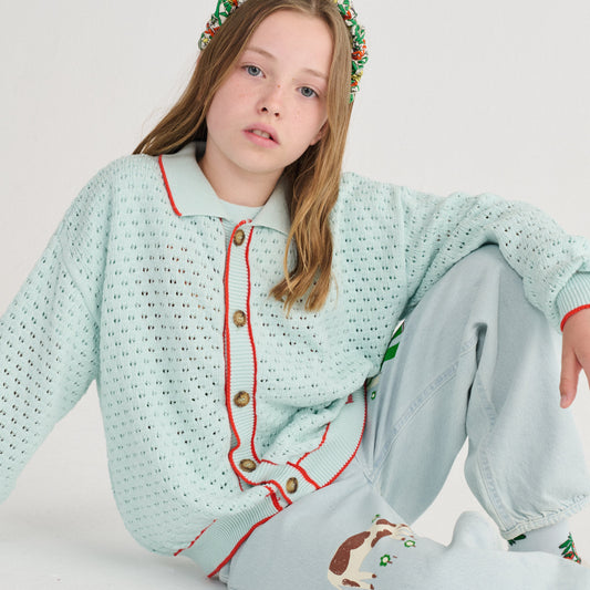 BC OPENWORK CARDIGAN