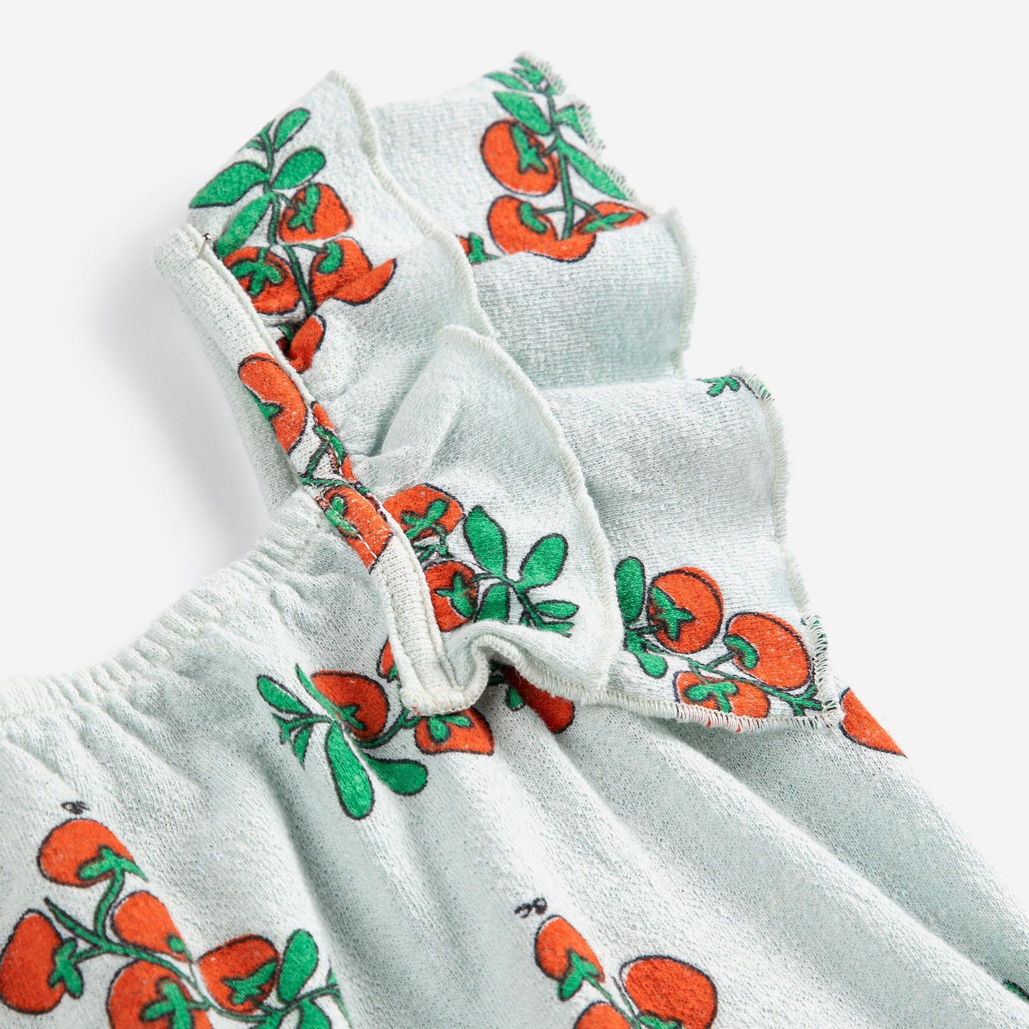 JUICY TOMATOES ALL OVER RUFFLED DRESS