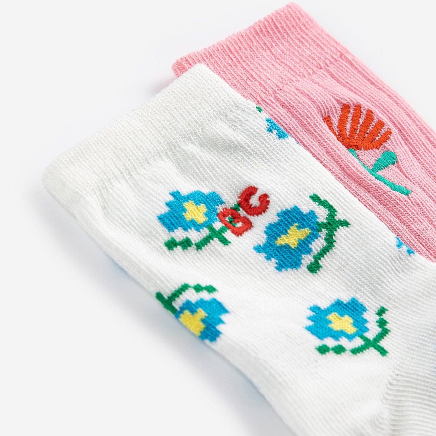 FLOWER SHORT SOCK PACK x 2
