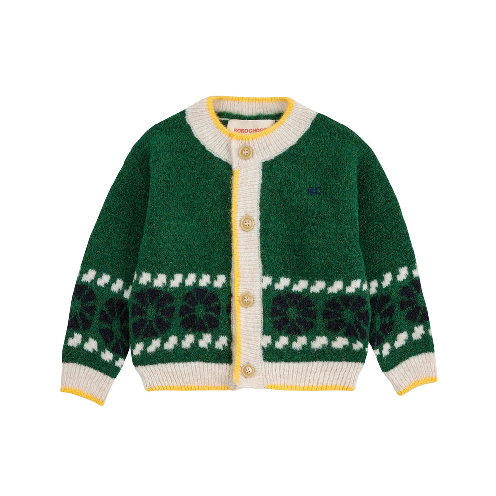 KALEIDOSCOPE JACQUARD CARDIGAN
