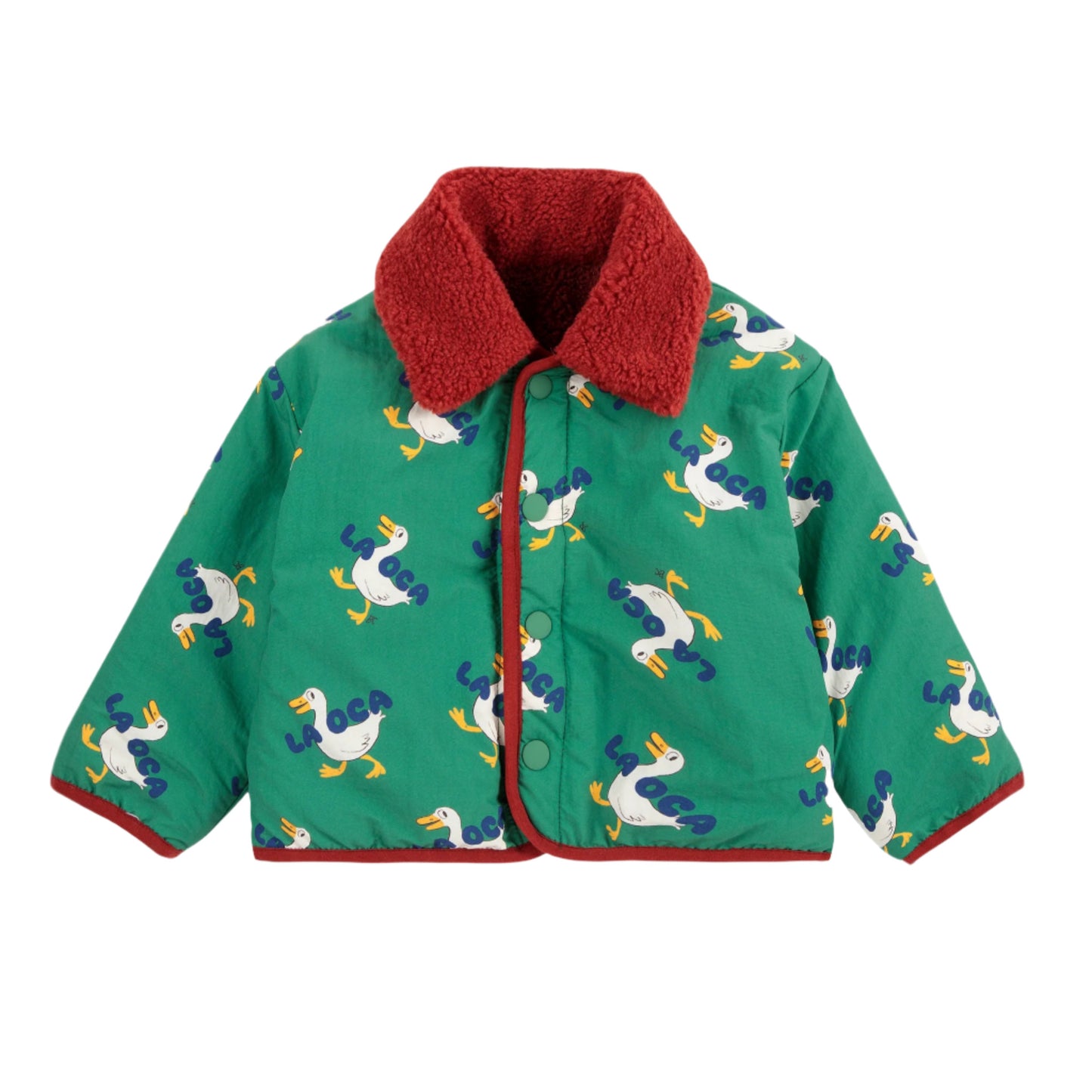 LA OCA ALL OVER REVESIBLE SHEEPSKIN JACKET