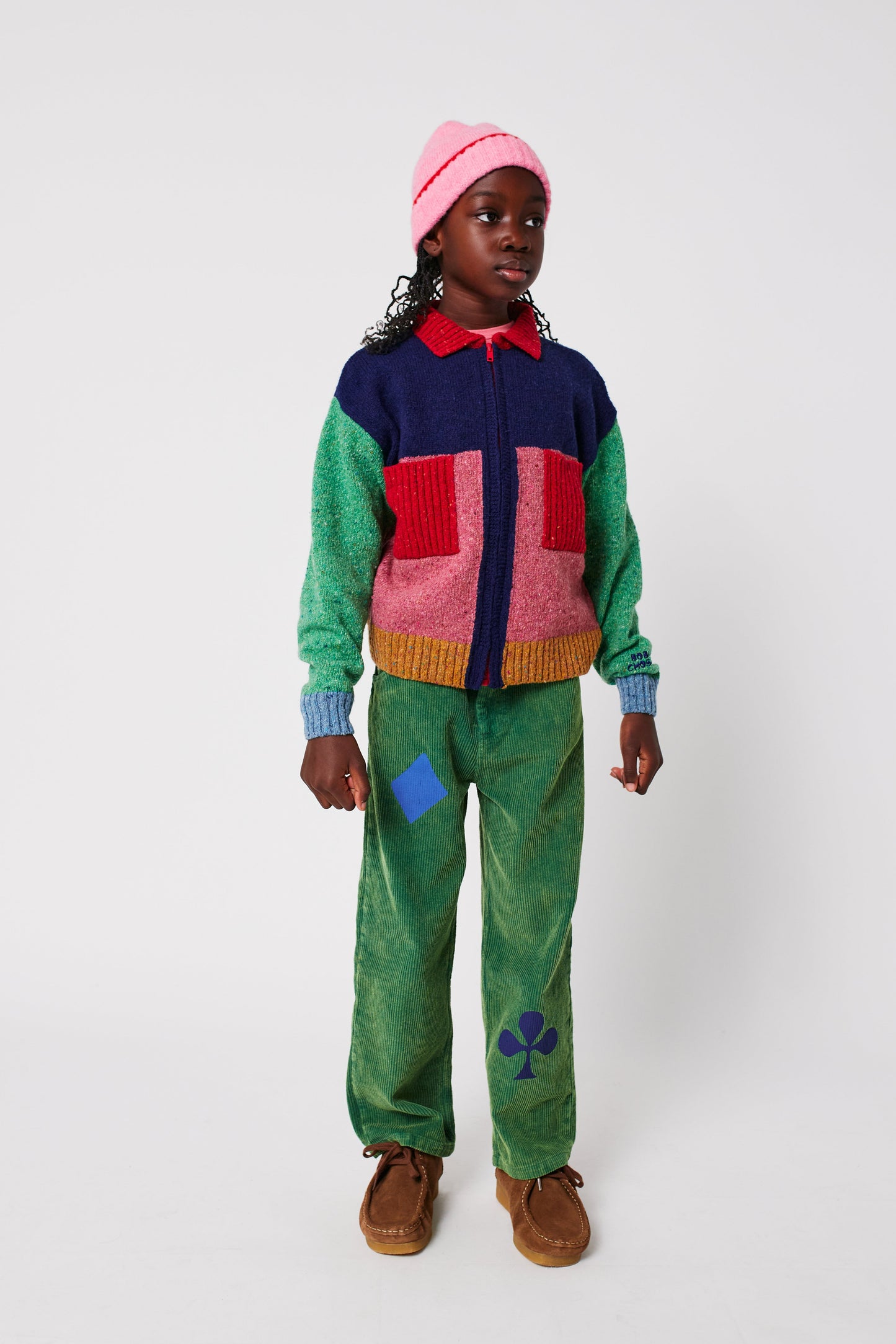 BOBO CHOSES COLOR BLOCK CARDIGAN