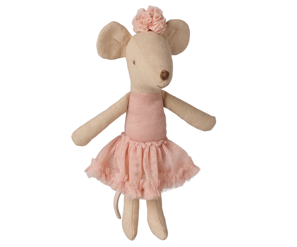 BALLERINA MOUSE, LITTLE SISTER - LIGHT HEATHER