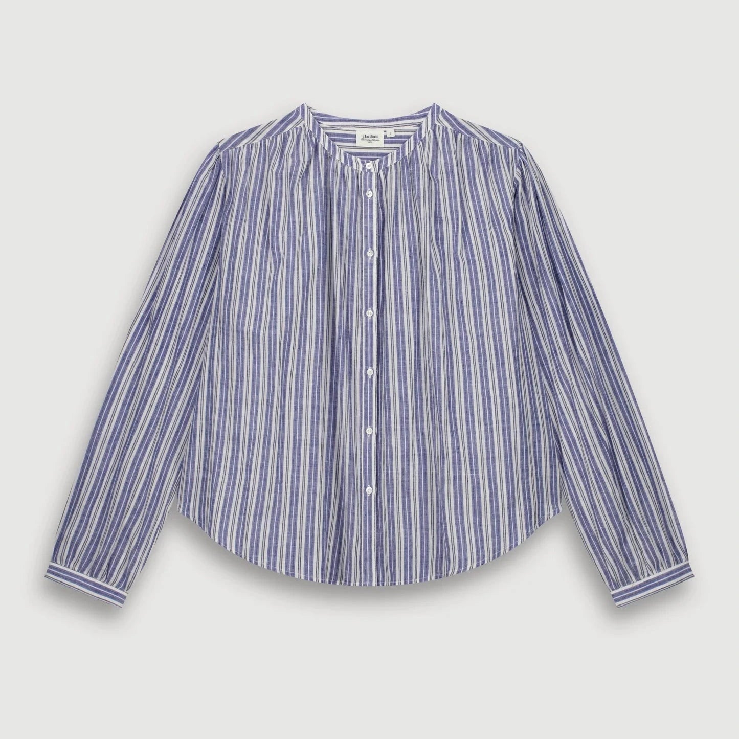 CLAYTON WOMENS WOVEN SHIRT - BLUE