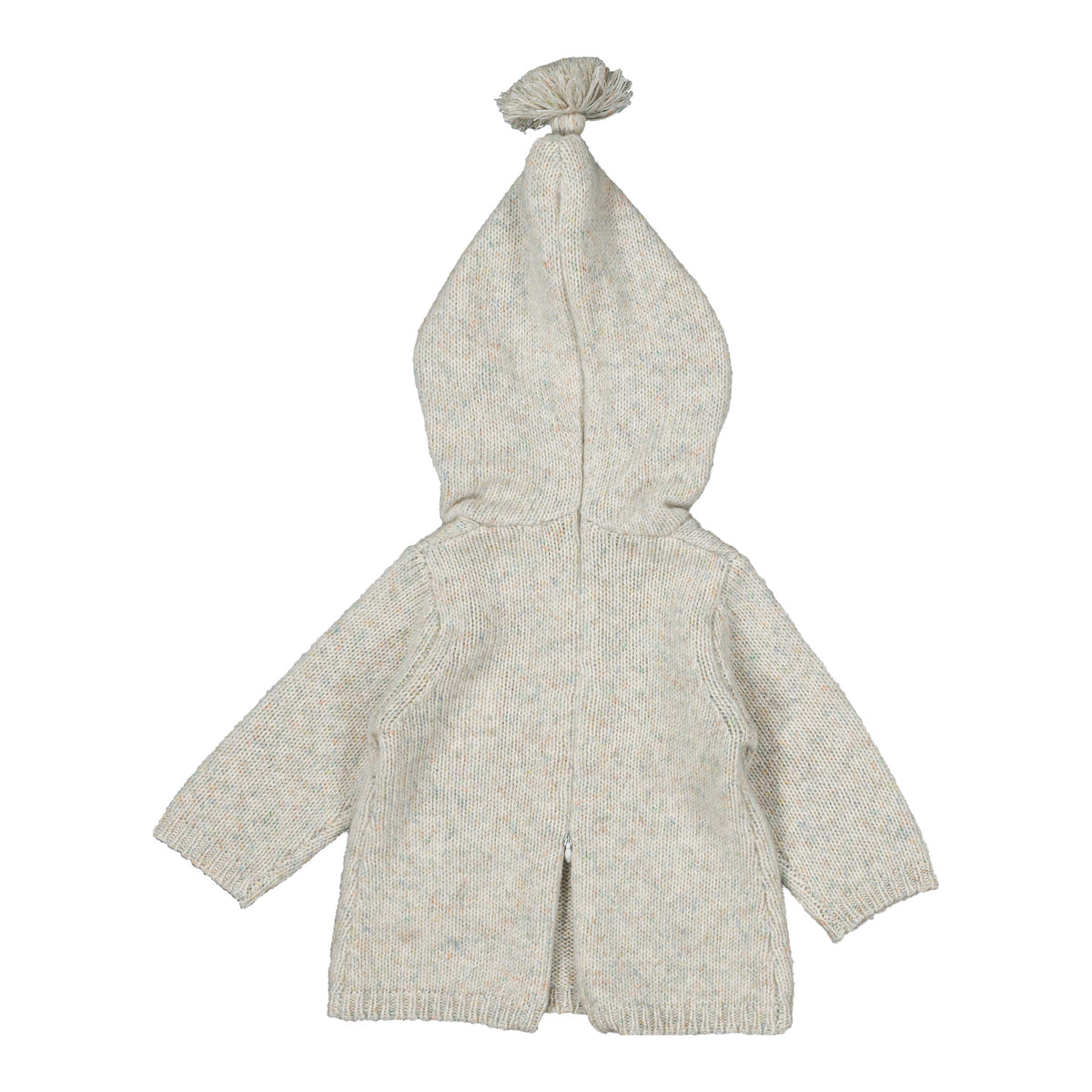 BURNOU CASHMERE HOODED SWEATER - CLOUD