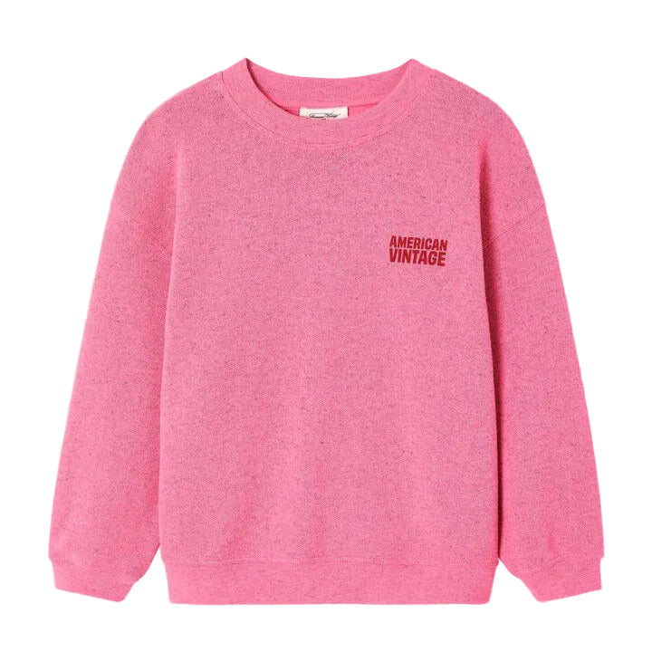 AMERICAN VINTAGE EVONA SWEATSHIRT - OVERDYED RASPBERRY