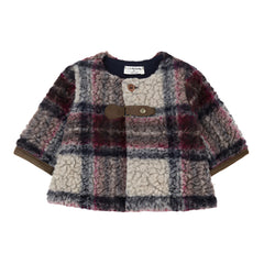 CHAROLTTE WOOL PLAID JACKET - DARK BLUE