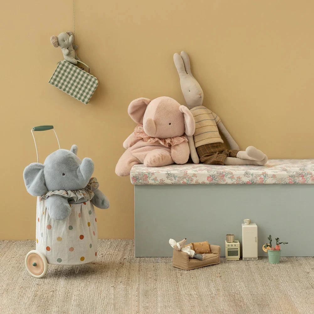 MAILEG STUFFED ELEPHANT - POWDER