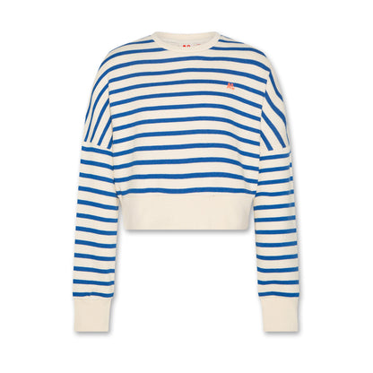 ABBY STRIPED LOGO SWEATSHIRT