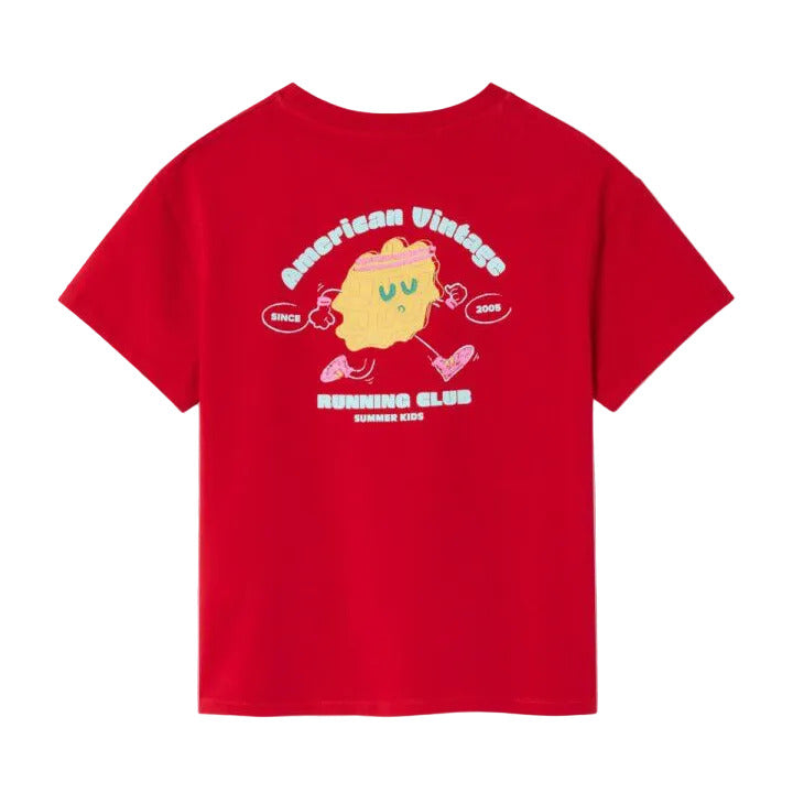 AMERICAN VINTAGE FIZVALLEY T SHIRT - VINTAGE RUBY