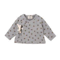 LIBERTY GAUZE BABY TOP - GRAY